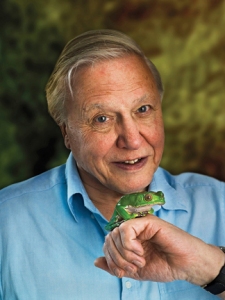 David Attenborough and friend.