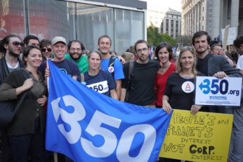 Climate activists with 350.org